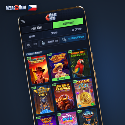 Živé kasino stoly s krupiérkou v Vegashero Casino aplikaci od Evolution Gaming