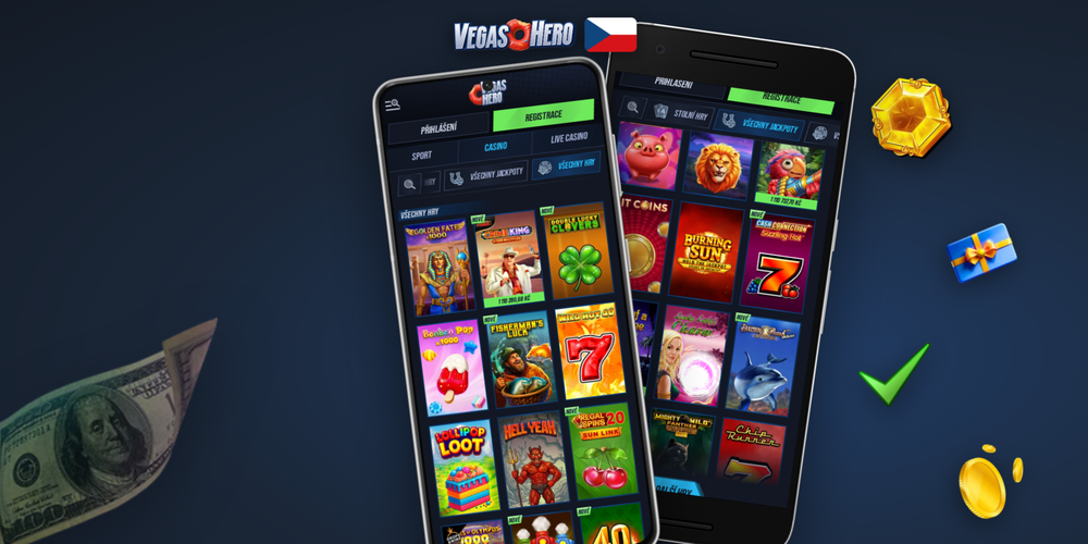 Zákaznická podpora Vegashero Casino aplikace přes živý chat na smartphonu