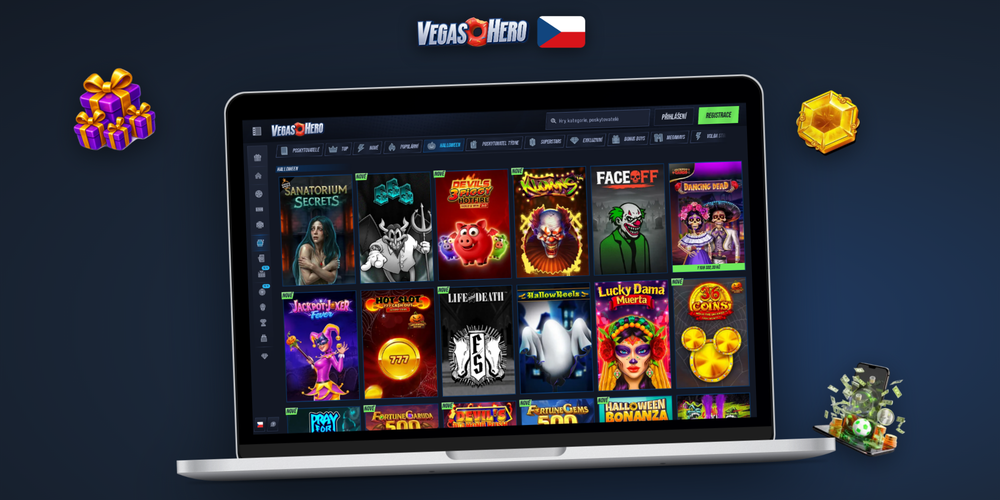 Spokojení hráči Vegashero Casino u notebooků a mobilů v moderním prostředí